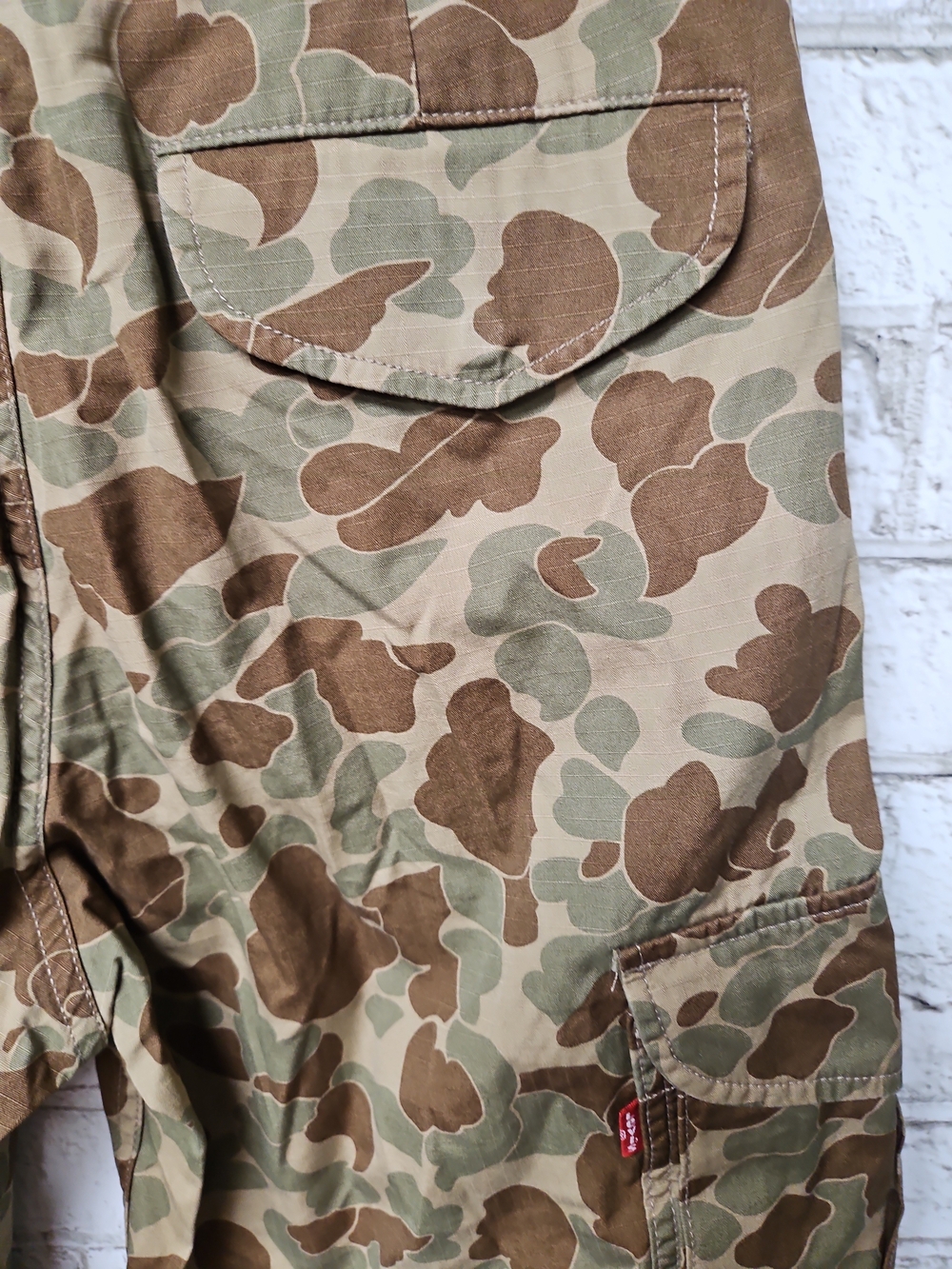 Levi's Men's XX Cargo Baggy Pants Camo Size 30x32 100% Cotton NWT - Picture 9 of 10